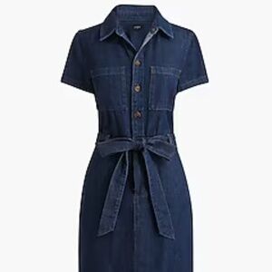 J.Crew Denim utility mini dress-Size 12- NWT
